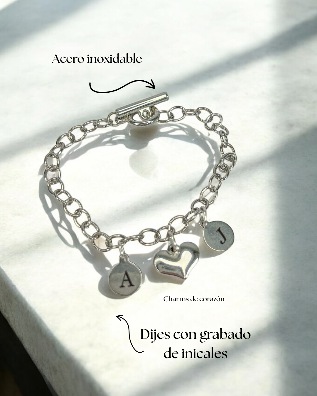 Pulsera Dos iniciales