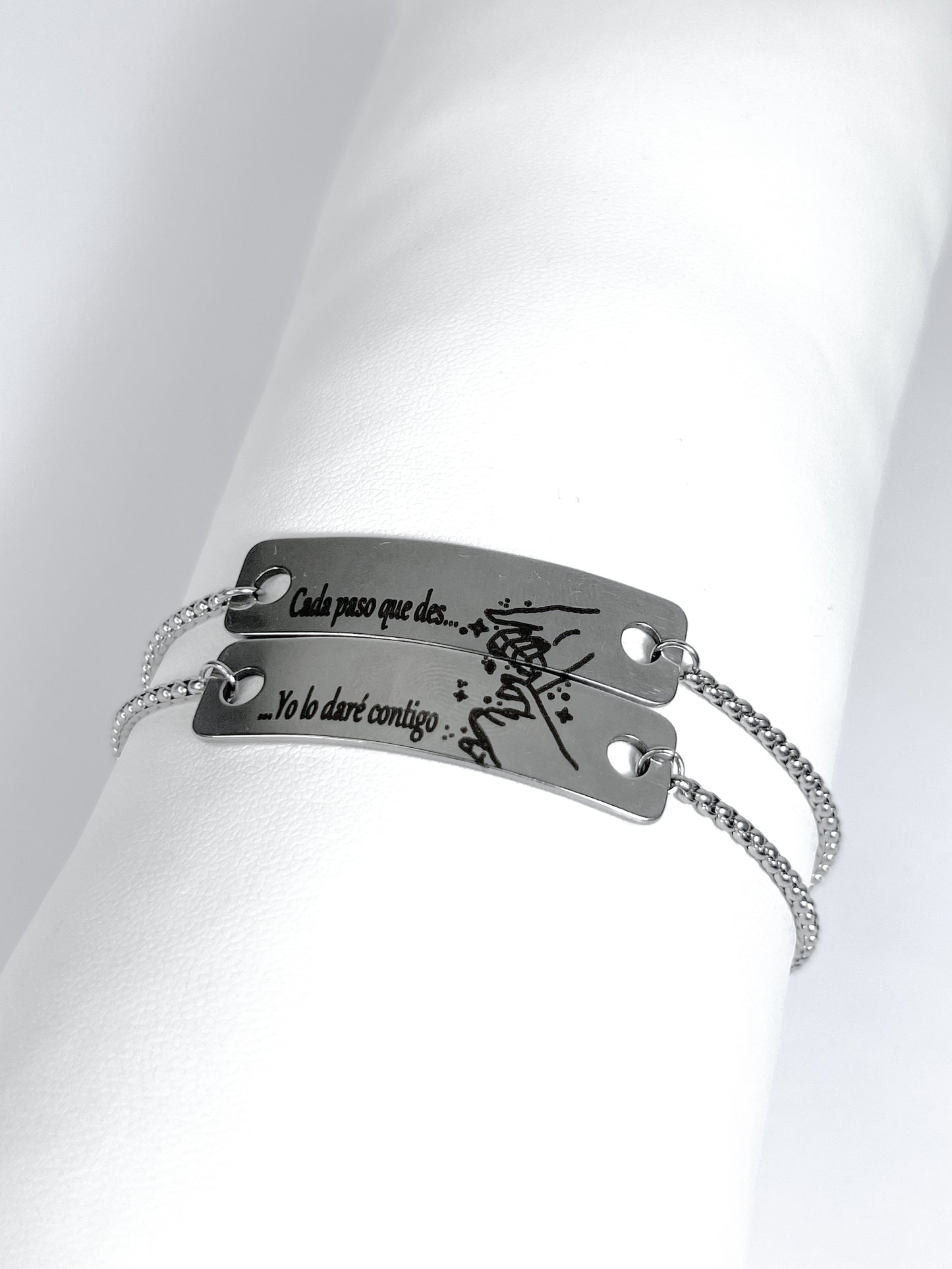 Pulseras de frases unidas