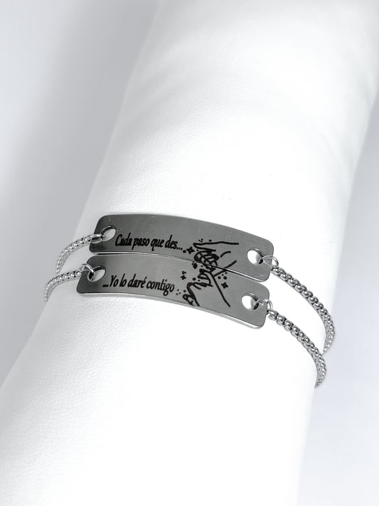 Pulseras de frases unidas