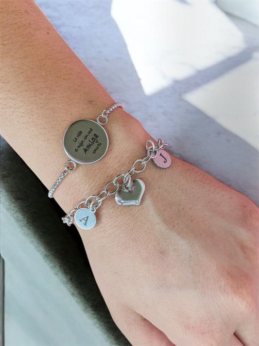 Pulsera Dos iniciales