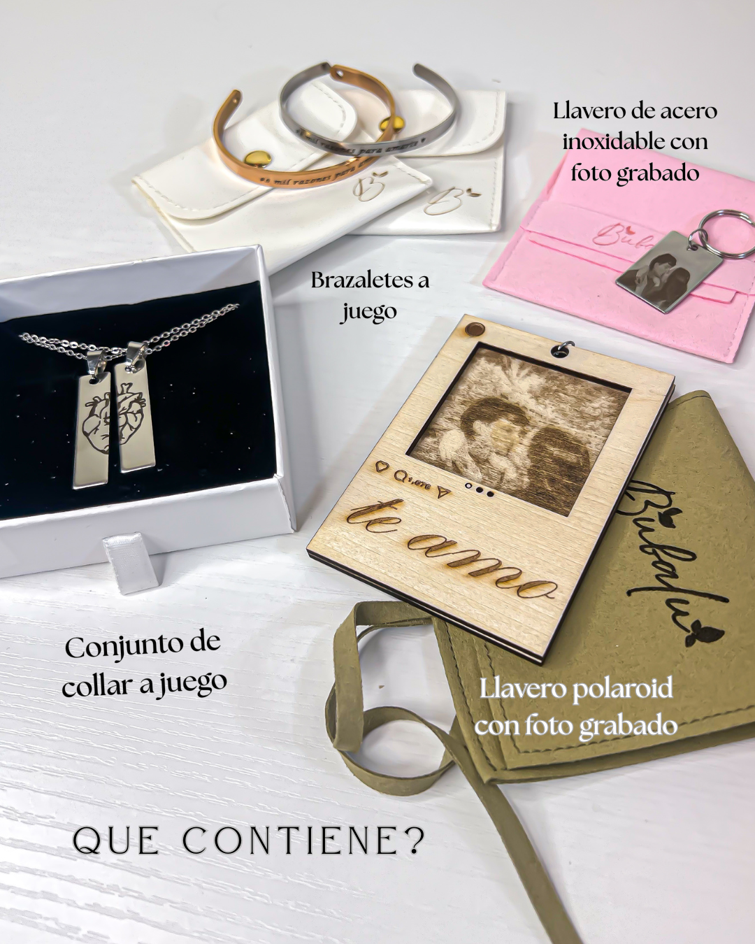 Kit personalizado "Te amo en cada detalle"